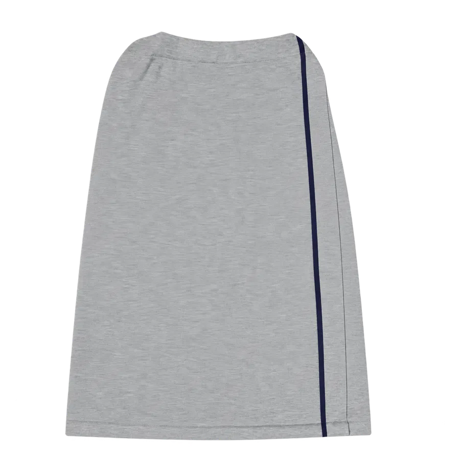 Pareo Spa Gris con Vivo Azul