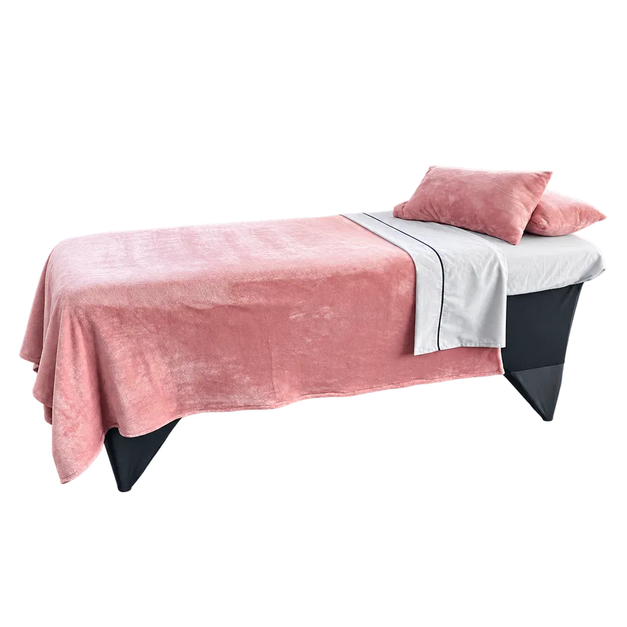 Juego Textil Rosa Suave con Cojines